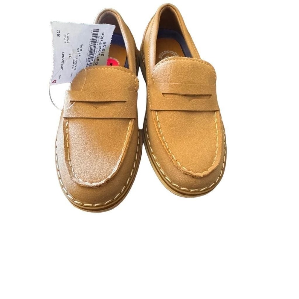White Mountain Kids Camel Penny Loafers Size 11 M